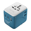 Lifelong Electronics 2500W Universal Travel Adapter All in One | 2 Type-C 25W PD & 1 USB-A 18W QC 3.0 | Dual Fuse Protection | 180+ Countries - Europe/US/Asia etc | International Socket Accessories