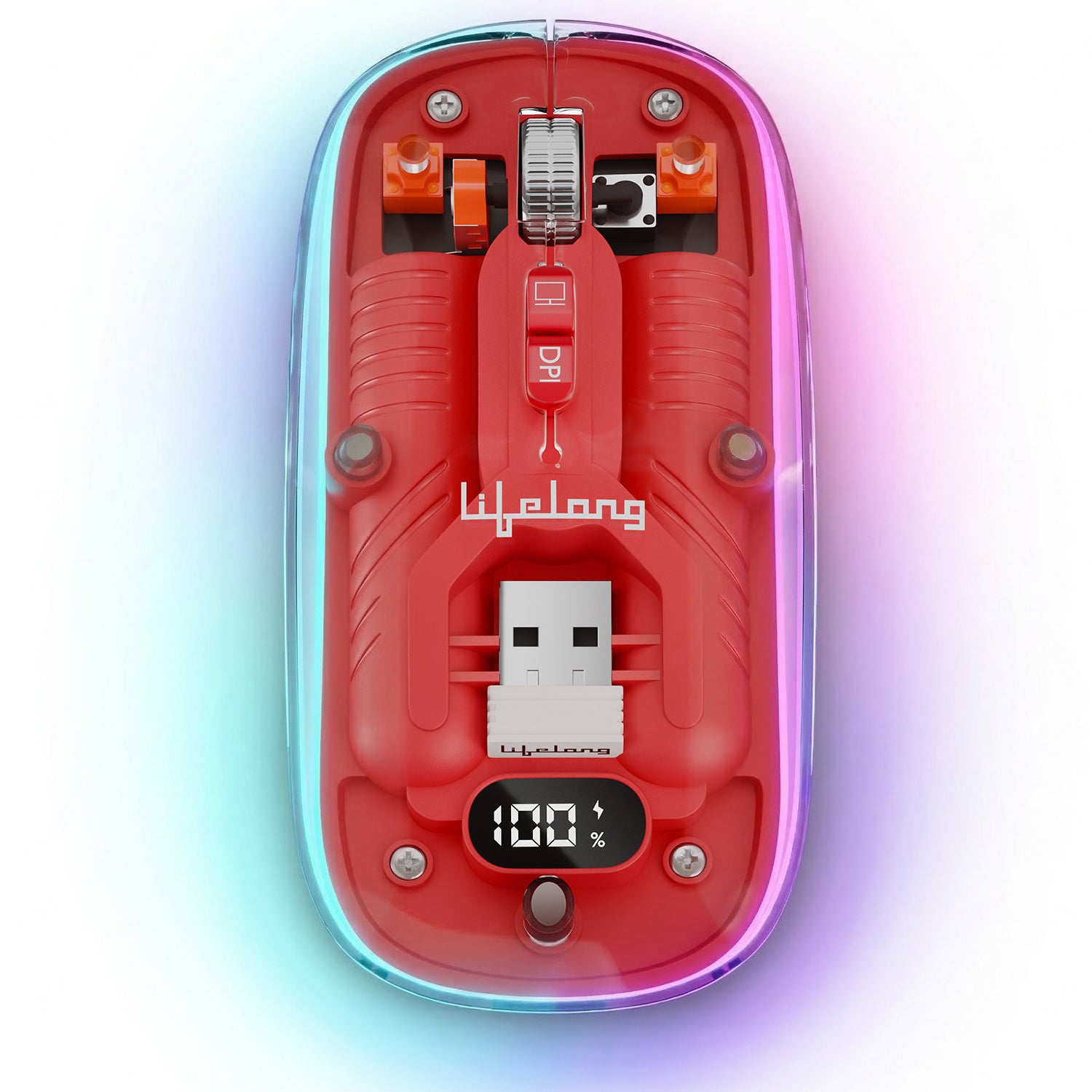 Lifelong CursorClix Transparent Rechargeable Mouse