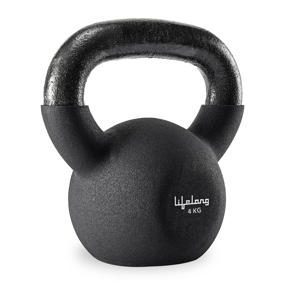 Lifelong Neoprene cast Iron Kettlebells 04Kg - Black