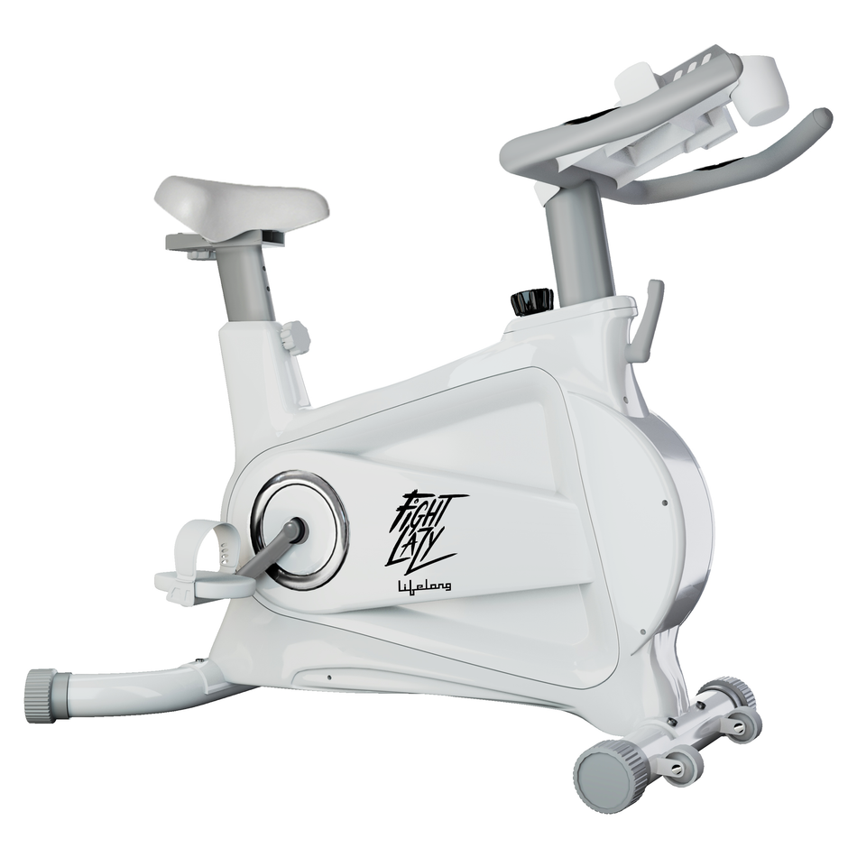 Spin Bike - 8Kg Flywheel, 120Kg Capacity, Adjustable Resistance & LCD Display