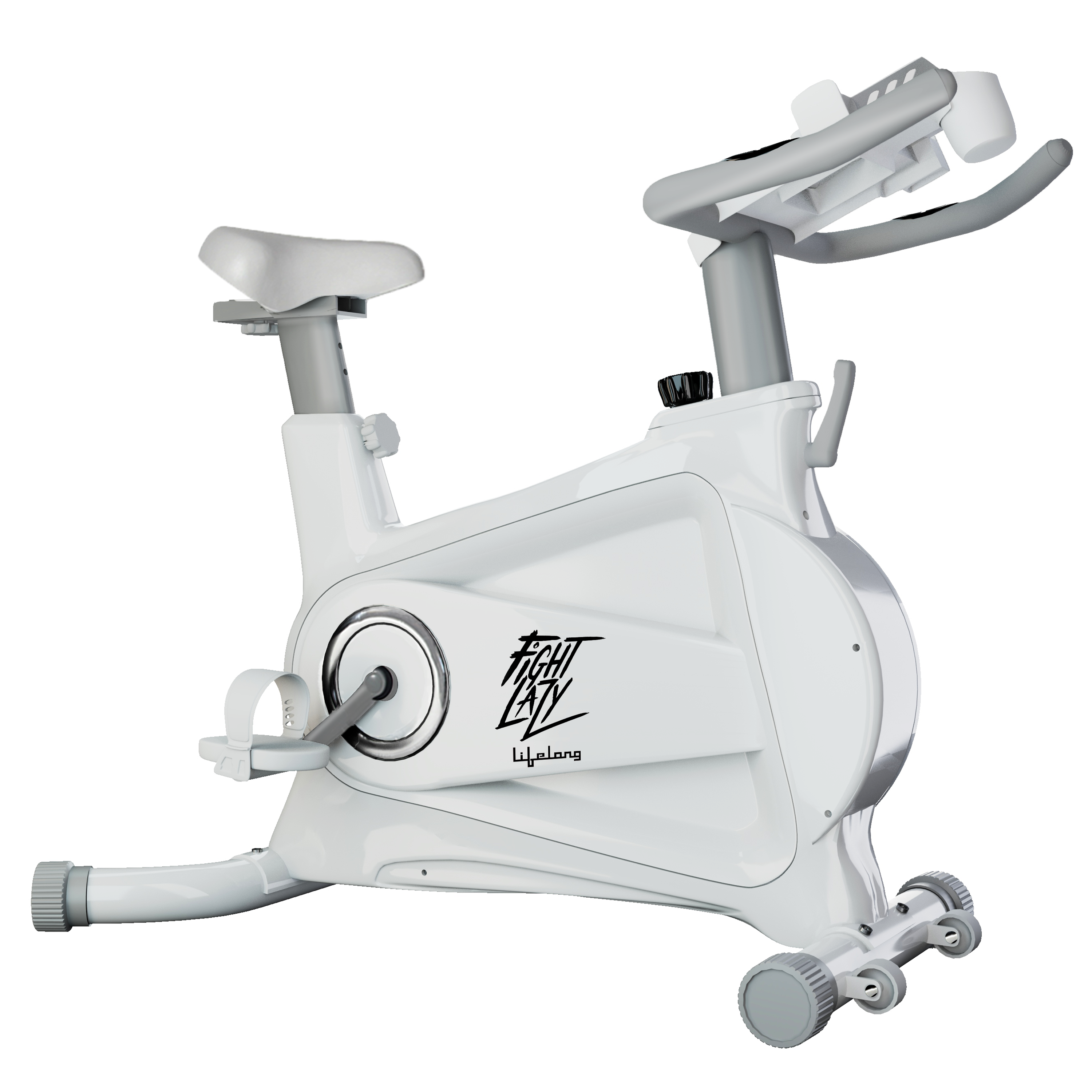 Spin Bike - 8Kg Flywheel, 120Kg Capacity, Adjustable Resistance & LCD Display