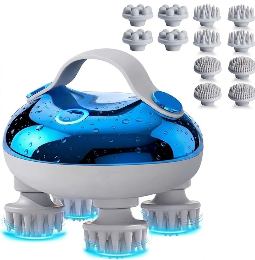 Cordless Scalp and Body Massager with Red Light