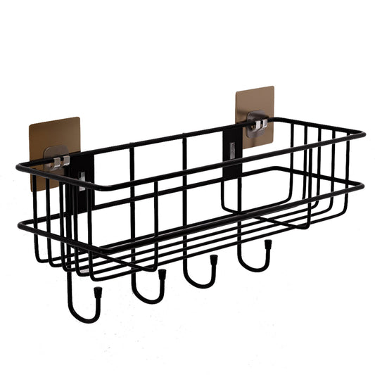 Bathroom Shelf for Storage - Strong & Sturdy Wall Mounted Washroom Rack - Single Layer Multipurpose Towel Holder