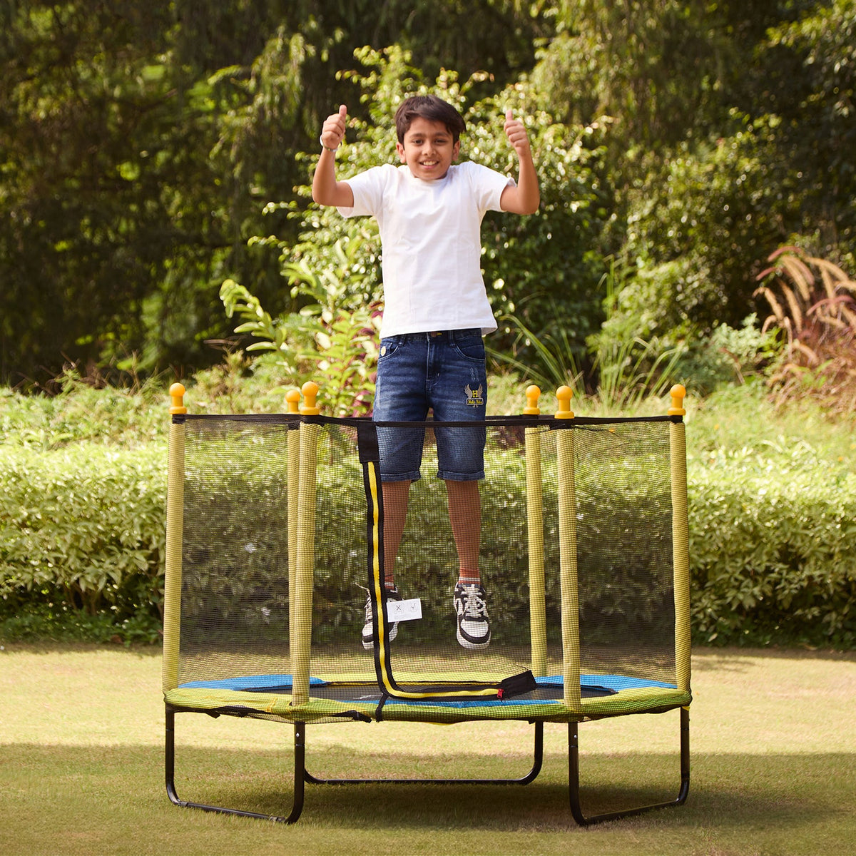 55-inch Kids Fitness Trampoline with Safety Net