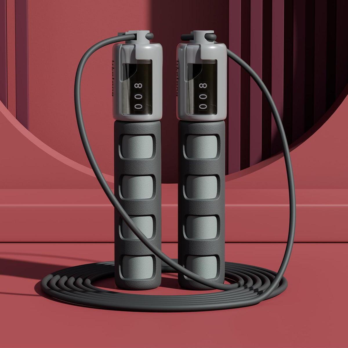 Adjustable Skipping Rope with Jump Counter