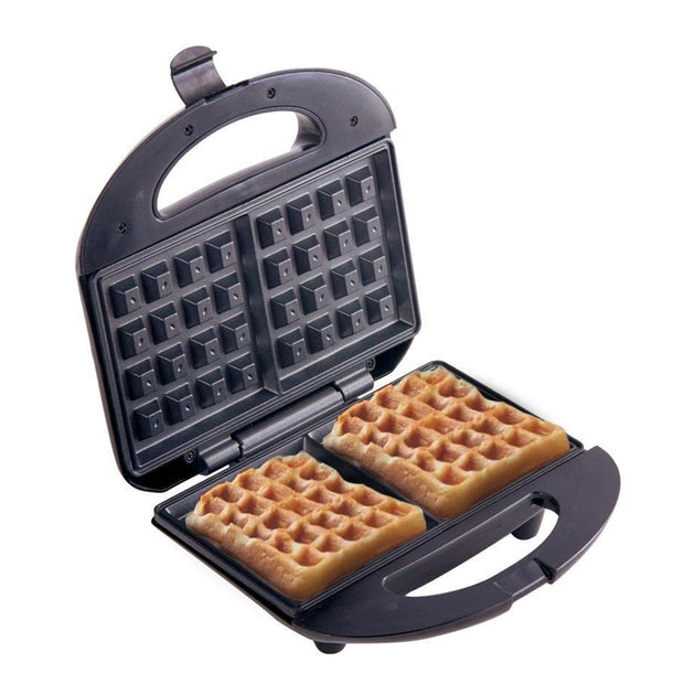 Waffle Maker Machine for Home - 750W Waffle Cone Maker with Non Stick Coating and Cool Touch Handle- 2 Belgian Waffles