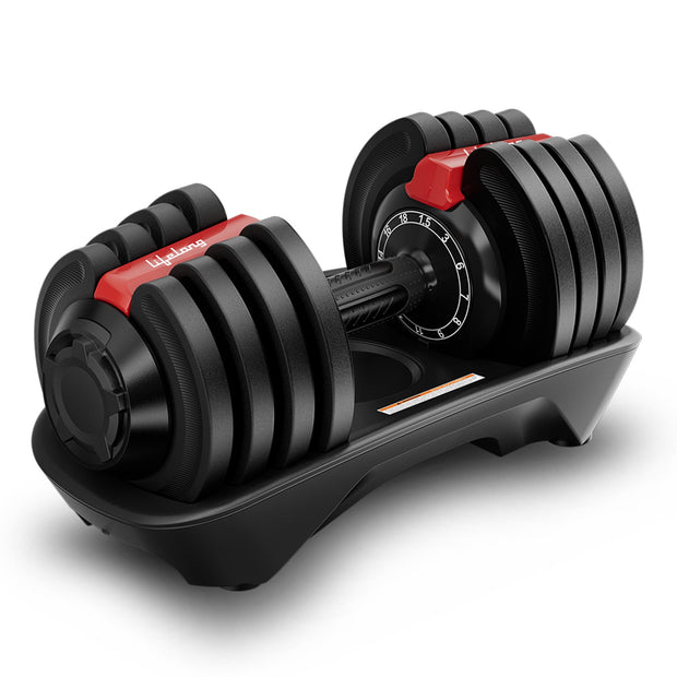 Lifelong Adjustable Dumbbell (1.5kg-18kg) - Home Gym Equipment