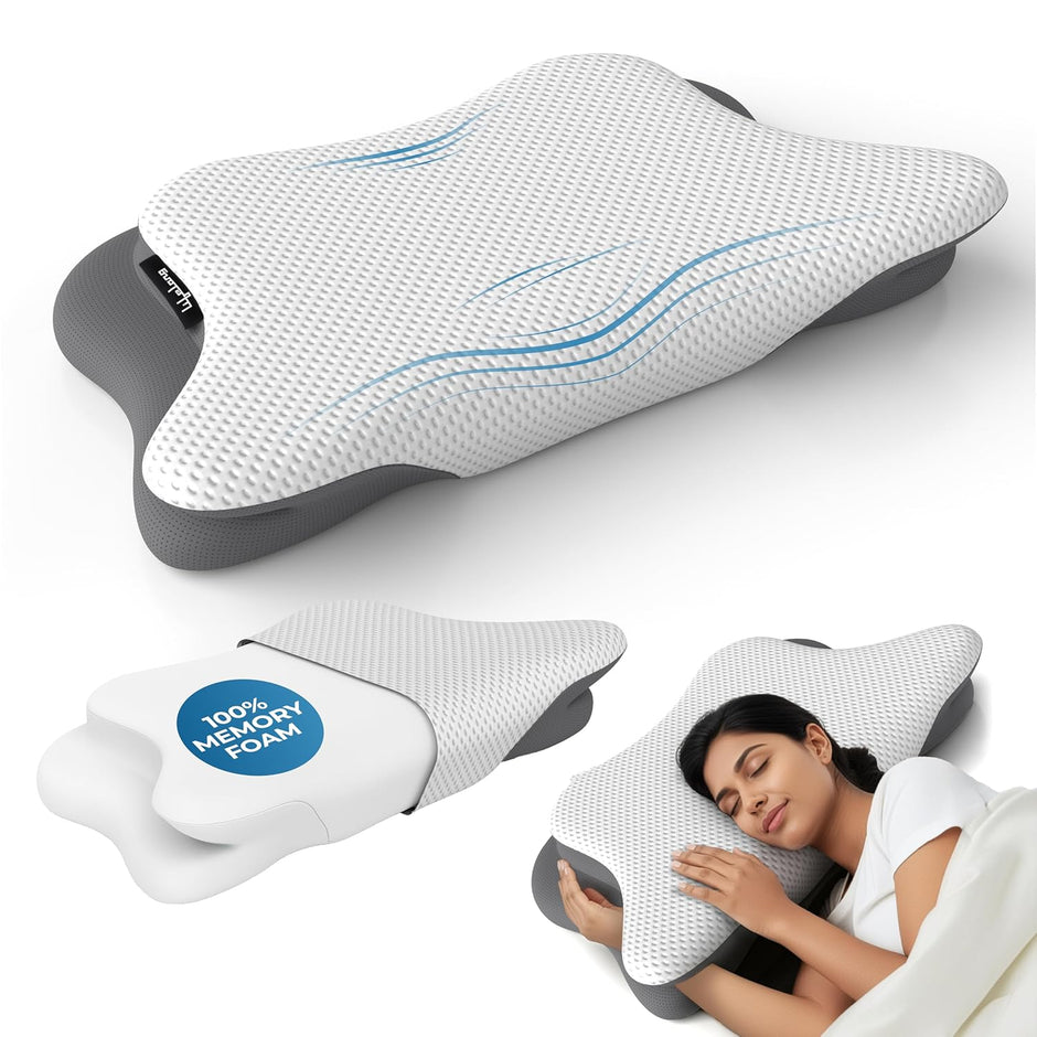 Lifelong Cervical Butterfly Pillow for Neck & Shoulder Pain Relief