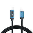 Lifelong Electronics 100W PD USB Type C to Type C Fast Charging Cable with Digital Speed Indicator | High Speed Data Cable | Braided, Tangle Free | iPhone 16/15/14, Android, Laptop, Tablet etc | 1.25M