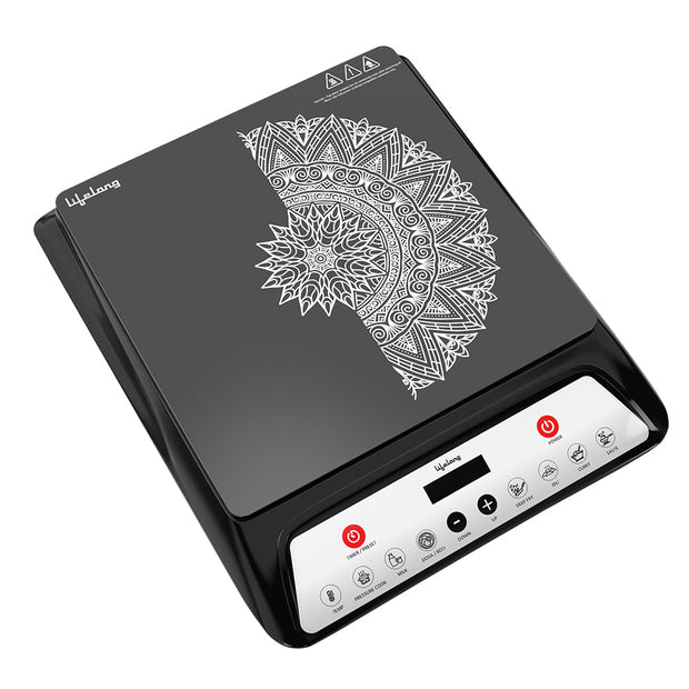 1800 Watt Induction Stove With Surge Protection, Electric Induction, 7 Preset Indian Menu Options, Auto Shut Off