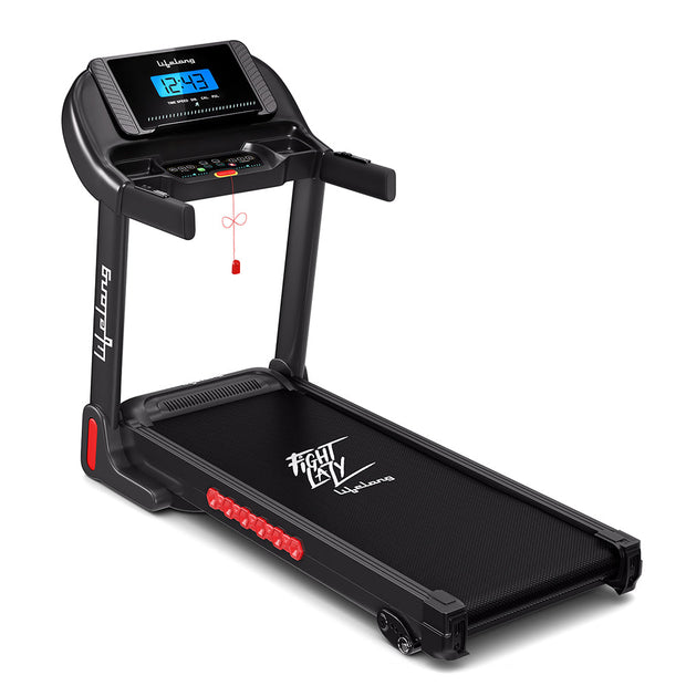 Lifelong FitPro (4 HP Peak) Manual Incline Motorized Treadmill for Home with 12 preset Workouts