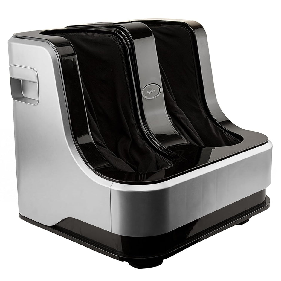 Lifelong Calf, Foot and Leg Massager Machine for Home - Pain Relief Massage for Legs - Heat + 4 Vibration Motors - Rolling, Kneading, and Shiatsu - Improve Blood Circulation, 80W (LLM100)