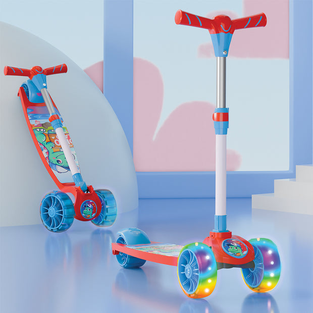 Lifelong Kids Foldable Scooter - LED Wheels & Adjustable