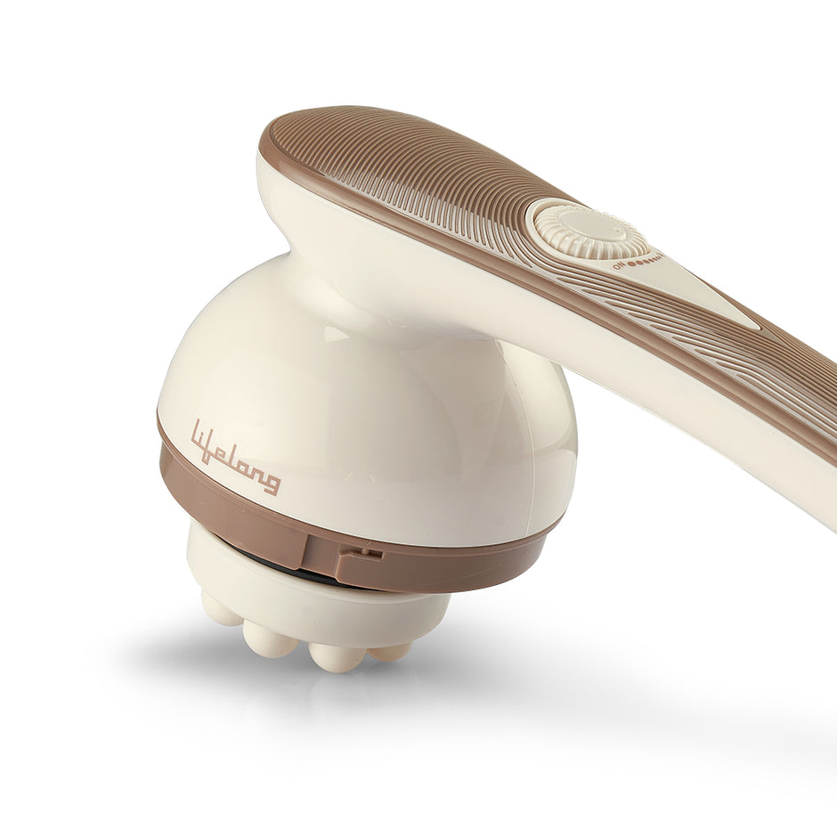 Lifelong Electric Body Massager – 9 Heads, Handheld Vibrator for Back & Pain Relief, Multi-Speed