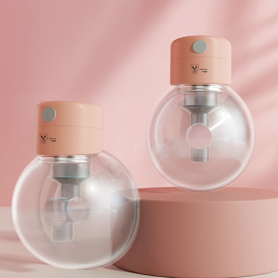 Lifelong Cuppy Wearable Breast Pump | Hands-Free, BPA-Free | 2 Modes, 10 Levels | Rechargeable Motor