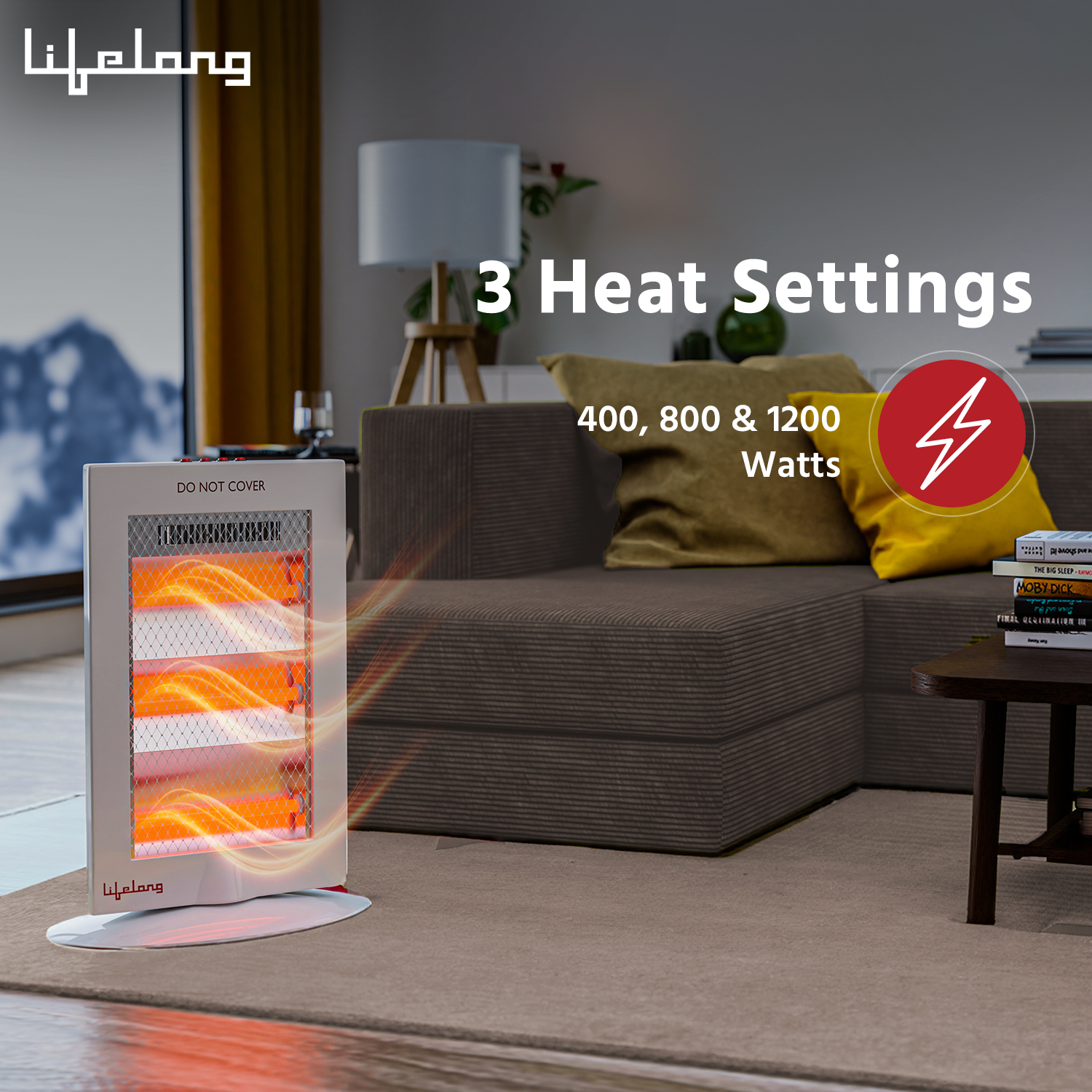 Regalia Plus 1200 Watts Halogen Room Heater for Home
