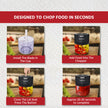 Lifelong LLWC02 Rechargeable Wireless Electric Chopper , Black-250 ml