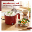 Lifelong Multipurpose Kettle | Multi Cooker Electric Kettle with Egg Tray, 1.2L Stainless Steel Body, Auto Cut Off, 300W Slow Heat & 650W Quick Boil | Boil Rice, Steam & Cook Vegetables, Eggs & Momos