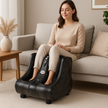 Air Pressure Foot & Leg Massager – 14 Airbags, 6 Rollers, 3 Modes + Heat, Portable