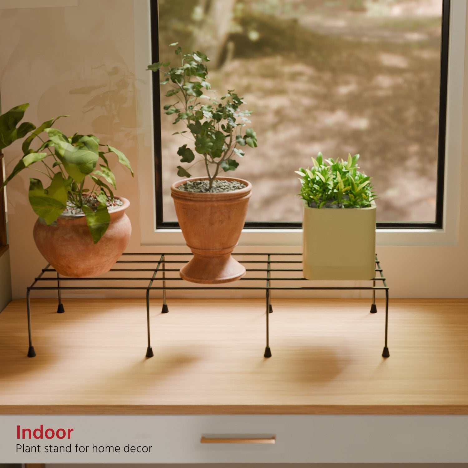 Set of 4 Anti-Rust Plant Stands