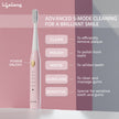 Lifelong Rechargeable Toothbrush - 5 Modes, Auto Shut-Off, 2 Heads & 500mAh Battery (Pink)