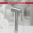 Lifelong LLBAHFH19 Health Faucet Gun, Hand Jet Bidet Spray Head in ABS with high Gloss Chrome Finish
