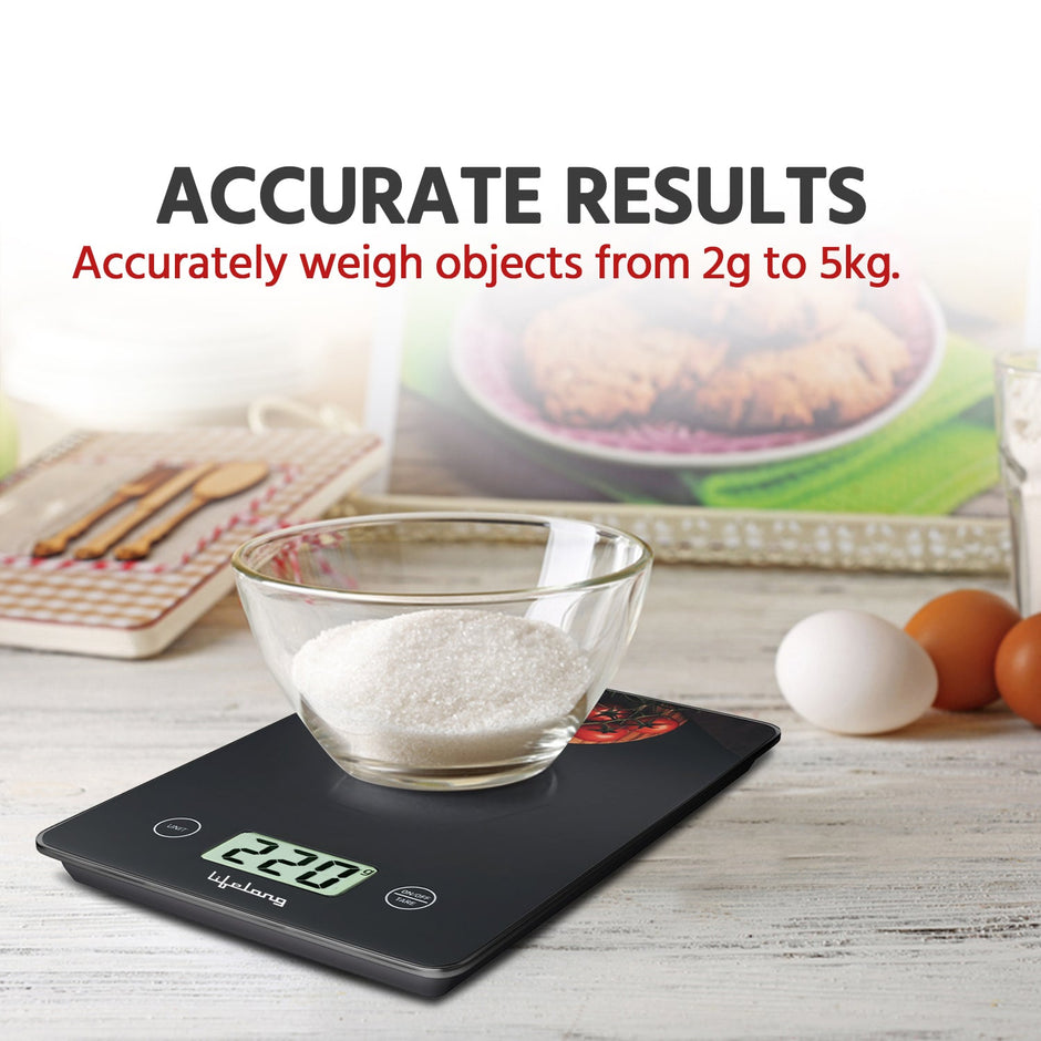 Lifelong Kitchen Weighing Scale with Measuring Spoon LLKWS09