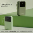 Lifelong Electronics 10000mAh 22.5W Fast Charging Power Bank | 3 Inputs (1 Built-in USB A Cable + 1 C + 1 Lightning Port) & 6 Outputs (3 Built-in Cables + 1 C + 2 A Port) | Small Pocket Size Powerbank