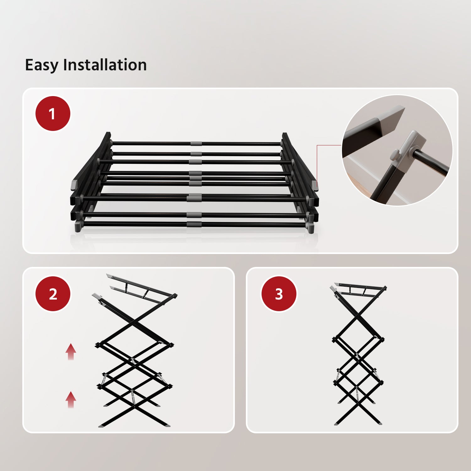 Foldable Clothes Drying Rack
