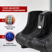Air Pressure Foot & Leg Massager – 14 Airbags, 6 Rollers, 3 Modes + Heat, Portable