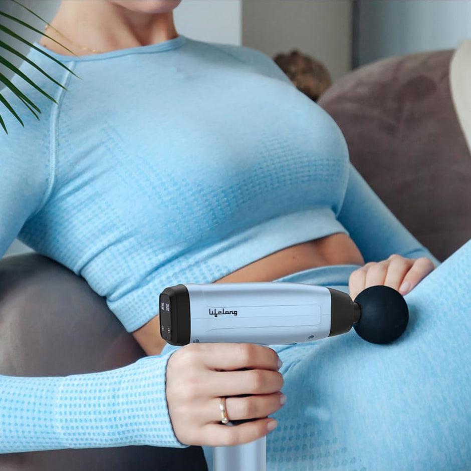Lifelong LLGM144 Handheld Gun massager(Blue)