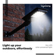 Lifelong 100 W Solar Light for Outdoor Garden | 6000 mAh Waterproof Wall Light with Remote | Street Light with 1200 Lumens | Motion Sensor | Energy Saving for Home| Ideal for Gate, Yard & Pillar