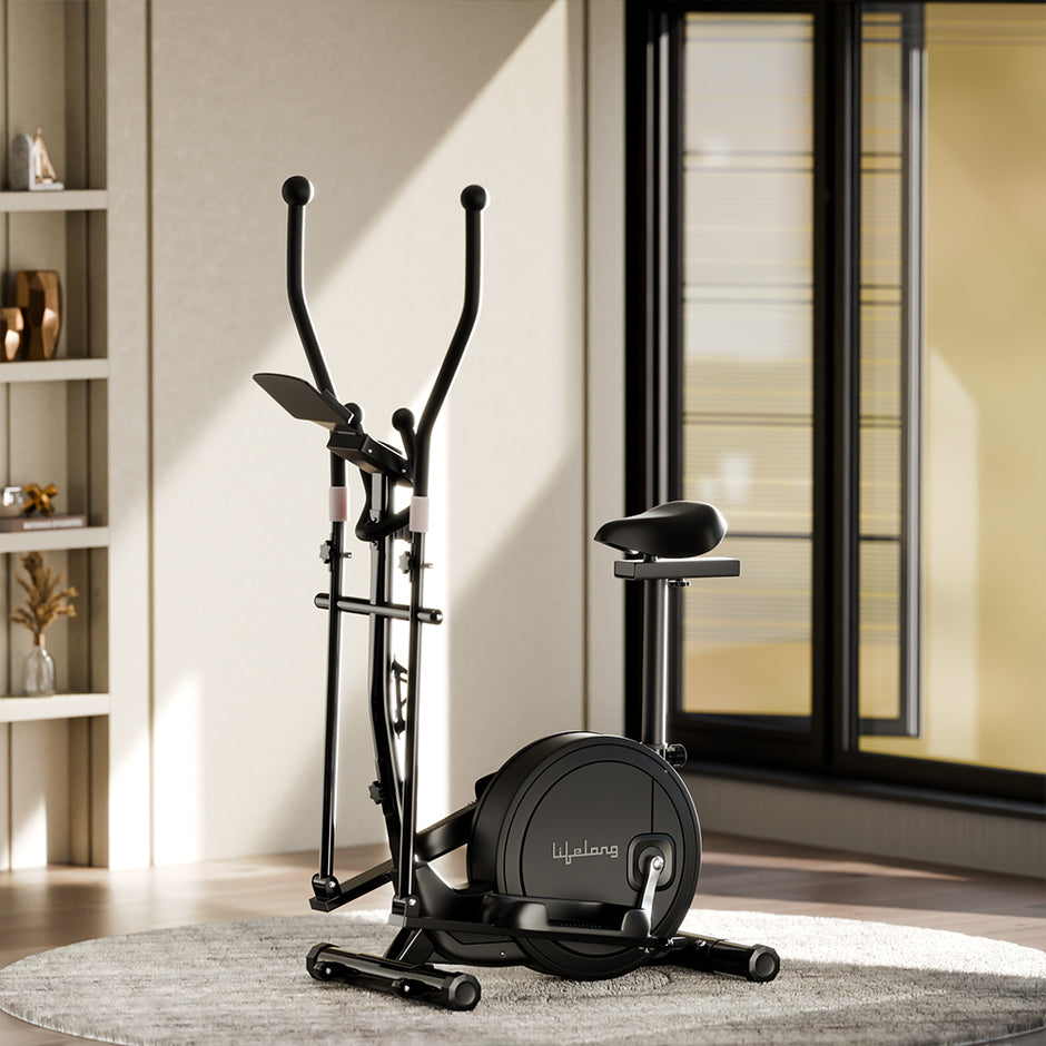 Elliptical Cross Trainer – 6 kg Flywheel, Magnetic Resistance, Touch LED Display & Tablet Holder