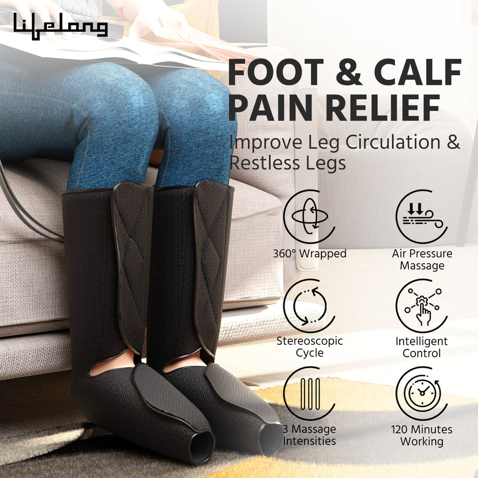 LLM522 Lifelong Rechargeable Air Pressure Massager - For Calfs & Foot