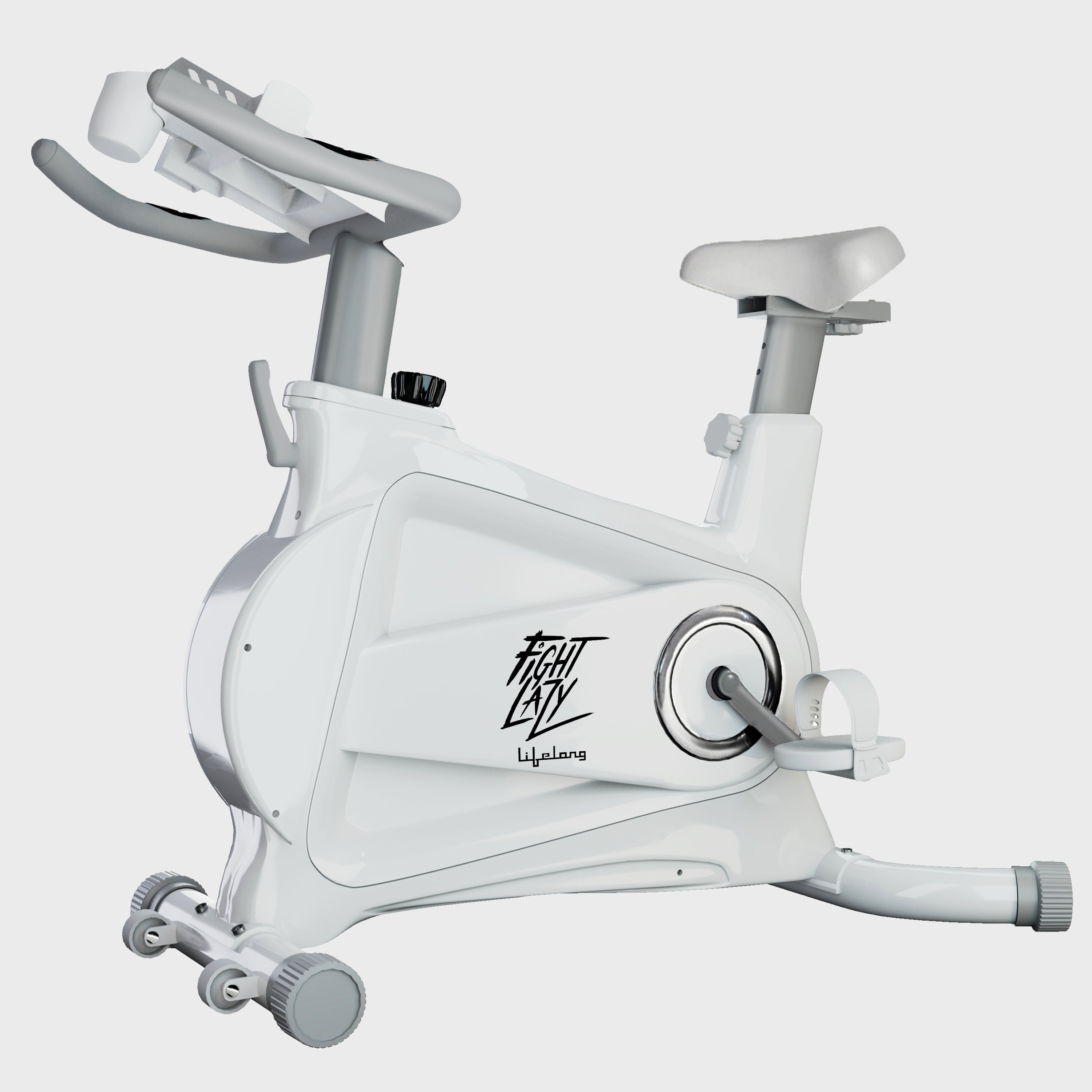 Spin Bike - 8Kg Flywheel, 120Kg Capacity, Adjustable Resistance & LCD Display