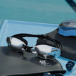 Anti Fog Swimming Goggles,Cap,Earplug & Noseplug, Microfibre Set(Black)