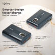 Lifelong 10000mAh Fast Charging Power Bank with Digital Display | Type C Input | 2 Output Ports | Quick Charge 3.0 | 22.5 W PD Powerbank | Cable Included