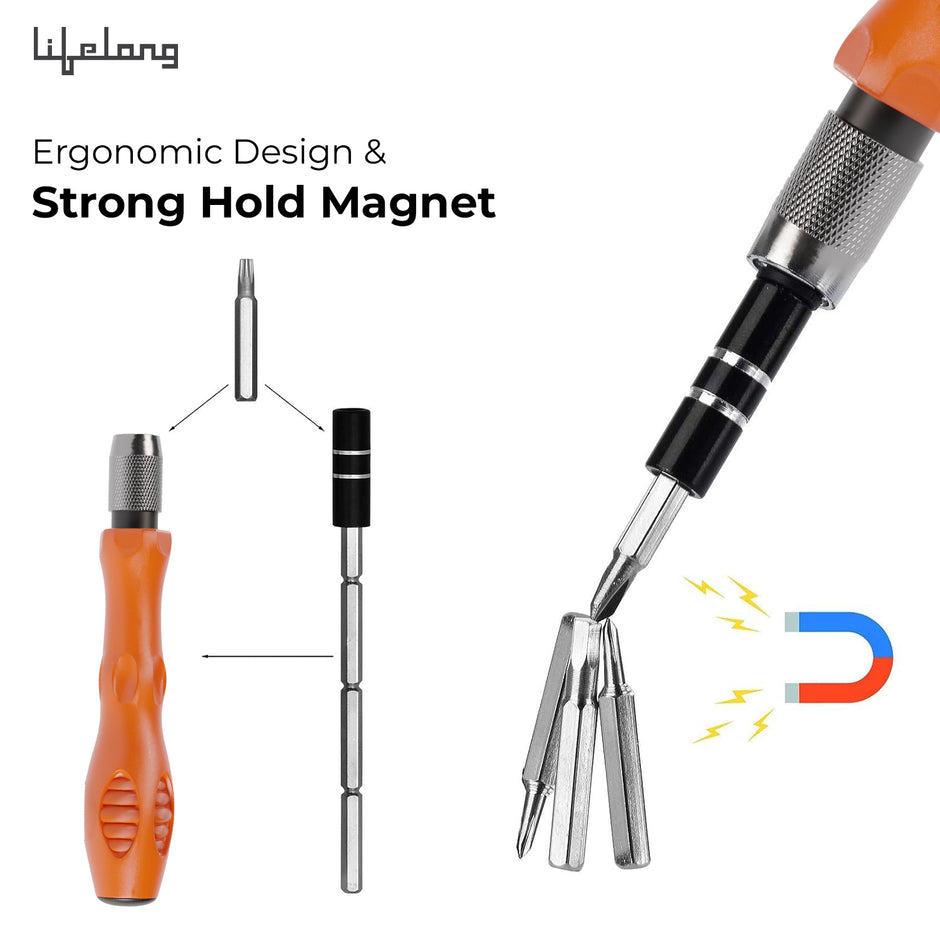 Lifelong 32-in-1 Precision Screwdriver Bits Set for Easy Repairs at Home