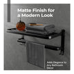 Bathroom Shelf for Storage | Wall Mounted Washroom Rack with Hook | Double Layer Multipurpose | Strong and Durable