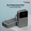 Lifelong Electronics 20000mAh 22.5W Fast Charging Power Bank | 3 Inputs (1 Built-in USB A Cable + 1 C + 1 Lightning Port) & 6 Outputs (3 Built-in Cables + 1 C + 2 A Port) | Small Pocket Size Powerbank