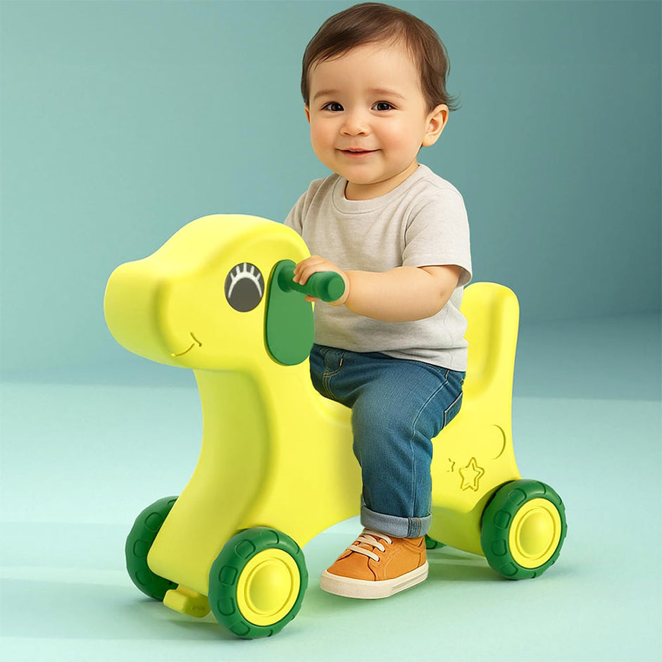 Puppy Ride-On Toy for Toddlers - Sturdy, Battery-Free Indoor & Outdoor Fun