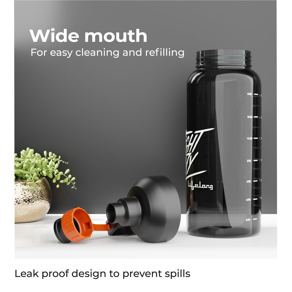 Lifelong Gym Gallon Bottle 1800 ml (Black)