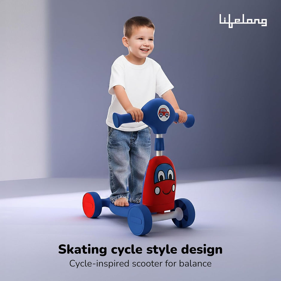 Cuppy Scootzy 3-in-1 Ride On Toy for Kids | Baby Scooter, Walker & Push Ride Car