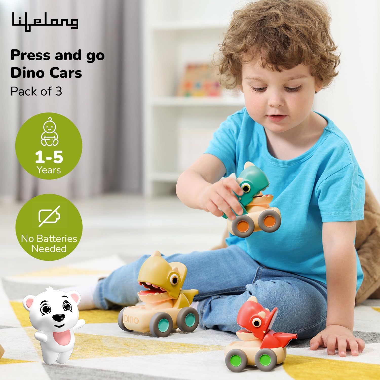 Lifelong Cuppy Press and Go Whistle Dino