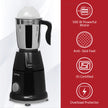 Lifelong LLMG93 Mixer Grinder with 2 Jars, 500W, Stainless Steel Blades, 1-Year Warranty