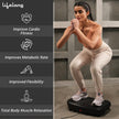 Lifelong Vibration Plate Machine for Home - Body Vibration Weight Loss Machine for Unisex - Muscle Toning, Pain Relief, Flexibility, Gym Equipment for Calorie Burning Comes with 9 Program Modes, Black