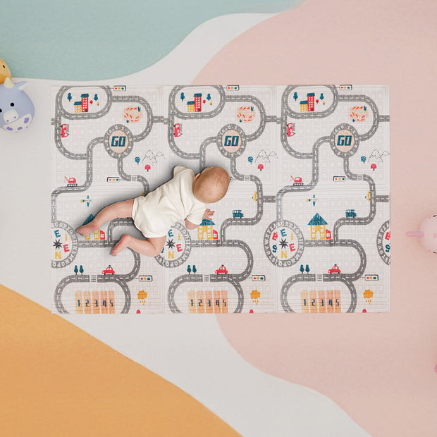 Extra Large Baby Folding Play Mat | Extra Thick Waterproof Foldable for Crawling & Playing