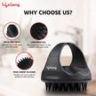 Lifelong Silicone Scalp Massager Shampoo Brush With Body Scrubber|Soft Silicone Hair Scrubber,Scalp Brush For Hair Growth & Dandruff Treatment|Wet Dry Hair Massager For All Hair Types