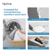 Lifelong Orthopedic Memory Foam Wedge Pillow for Sleeping, Sitting & Acid Reflux Relief | High Resilience Foam | Leg Elevator, Back Support & Pain Relief Pillow for Comfortable Rest (LLWP071)