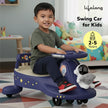 Cuppy Galaxy Ride On Swing Car for Kids | Space Theme, No Battery, No Pedal, Non-Slip Wheels